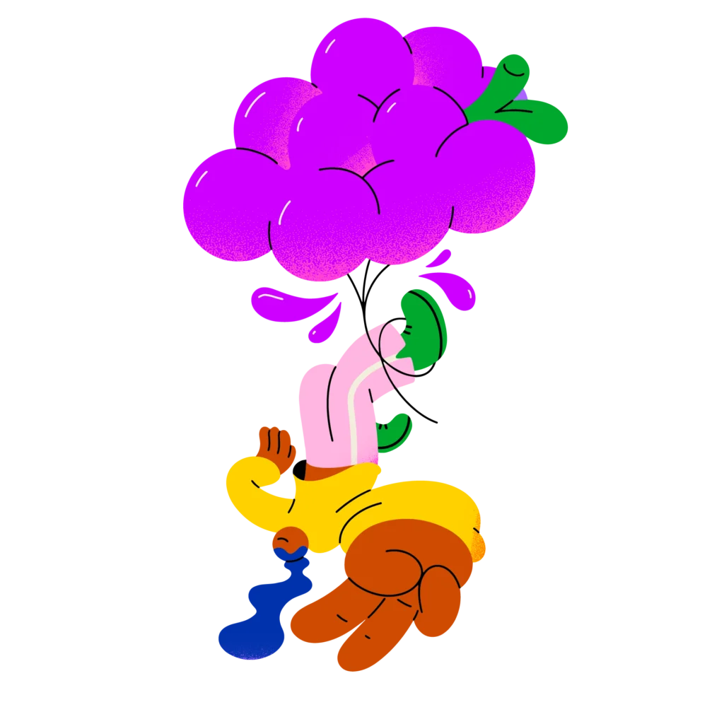 Candy Delight Grapes Illustration